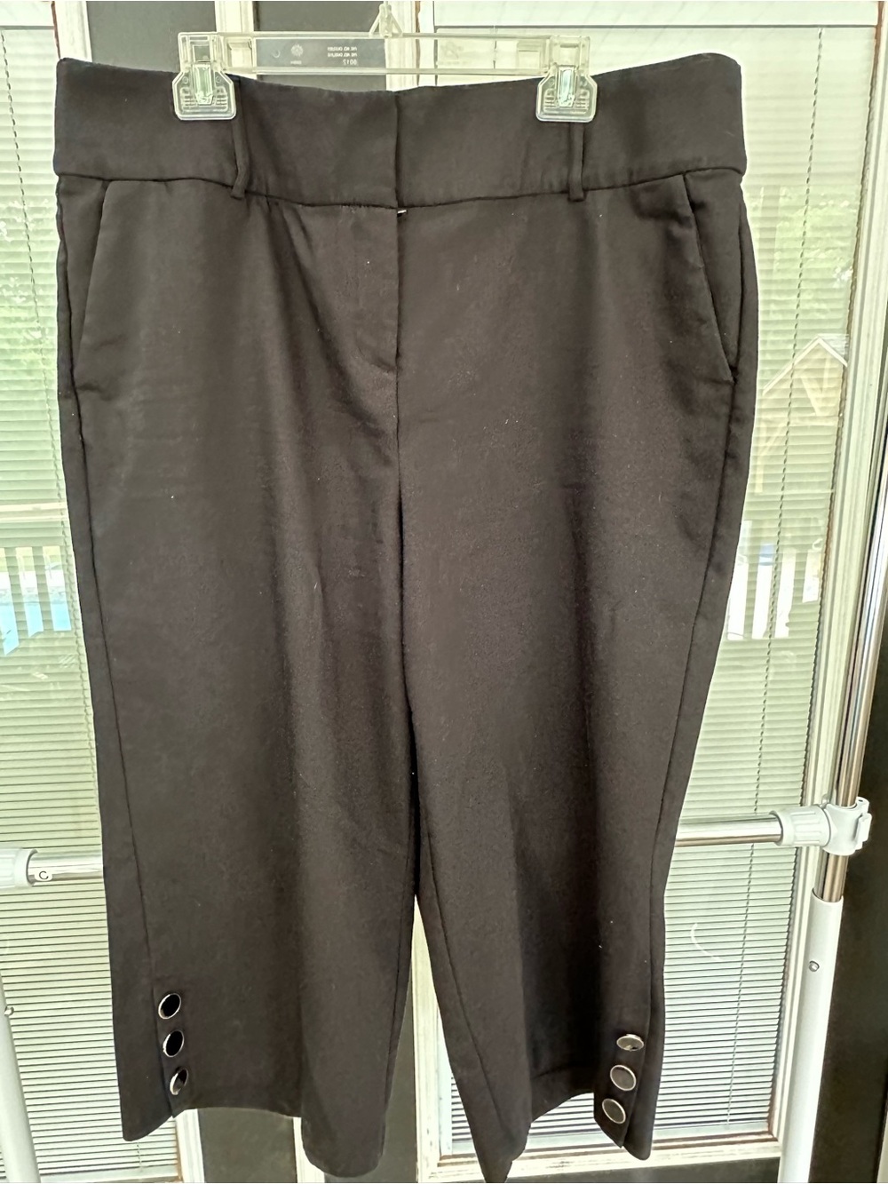 Size 18 Lane Bryant Navy Blue Women's Cropped Dress Pants. Wide legs.
